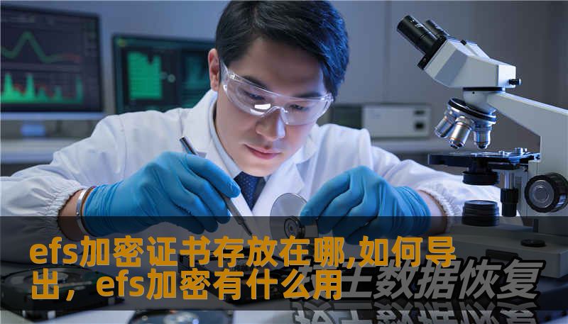 efs加密证书存放在哪,如何导出，efs加密有什么用