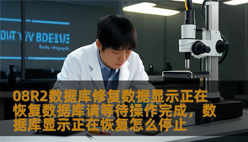 08R2数据库修复数据显示正在恢复数据库请等待操作完成，数据库显示正在恢复怎么停止