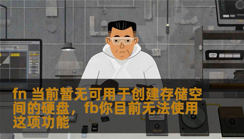 fn 当前暂无可用于创建存储空间的硬盘，fb你目前无法使用这项功能