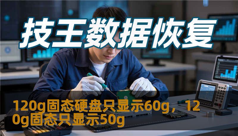 120g固态硬盘只显示60g，120g固态只显示50g