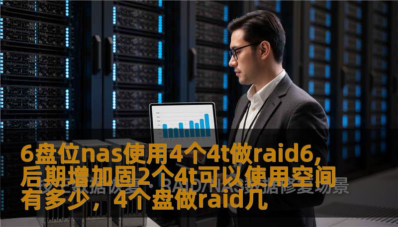 6盘位nas使用4个4t做raid6,后期增加固2个4t可以使用空间有多少，4个盘做raid几