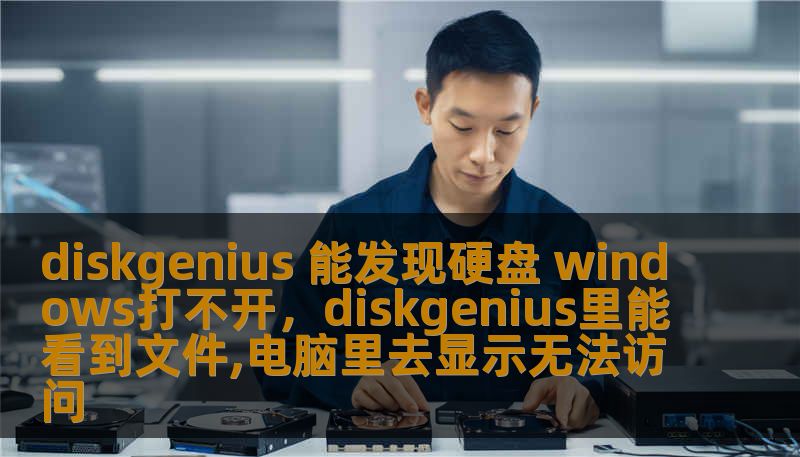 diskgenius 能发现硬盘 windows打不开，diskgenius里能看到文件,电脑里去显示无法访问