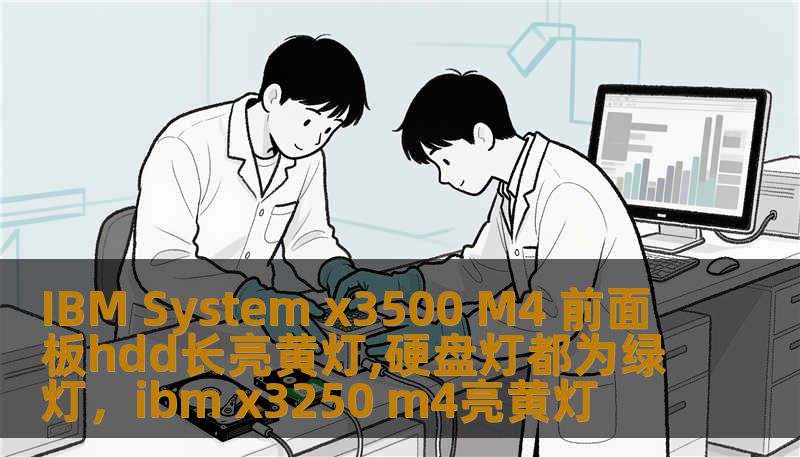 IBM System x3500 M4 前面板hdd长亮黄灯,硬盘灯都为绿灯，ibm x3250 m4亮黄灯