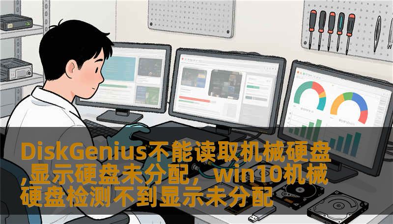 DiskGenius不能读取机械硬盘,显示硬盘未分配，win10机械硬盘检测不到显示未分配
