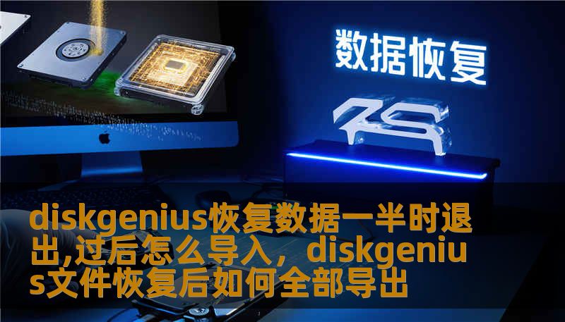 diskgenius恢复数据一半时退出,过后怎么导入，diskgenius文件恢复后如何全部导出