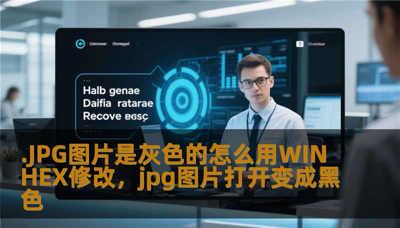 .JPG图片是灰色的怎么用WINHEX修改，jpg图片打开变成黑色