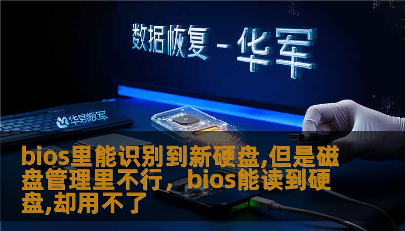 bios里能识别到新硬盘,但是磁盘管理里不行，bios能读到硬盘,却用不了