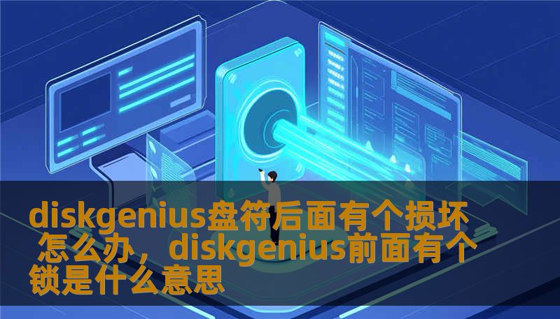 diskgenius盘符后面有个损坏 怎么办，diskgenius前面有个锁是什么意思