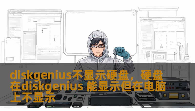 diskgenius不显示硬盘，硬盘在diskgenius 能显示但在电脑上不显示