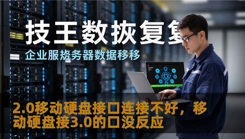 2.0移动硬盘接口连接不好，移动硬盘接3.0的口没反应