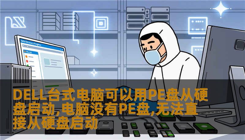 DELL台式电脑可以用PE盘从硬盘启动,电脑没有PE盘,无法直接从硬盘启动