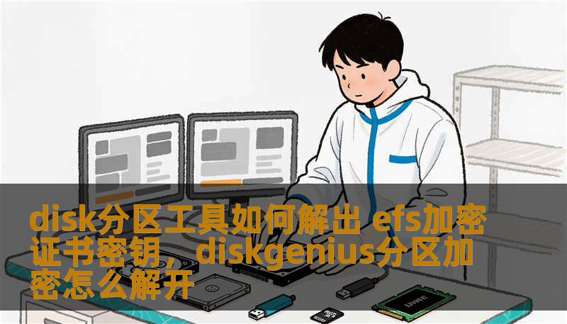 disk分区工具如何解出 efs加密证书密钥，diskgenius分区加密怎么解开