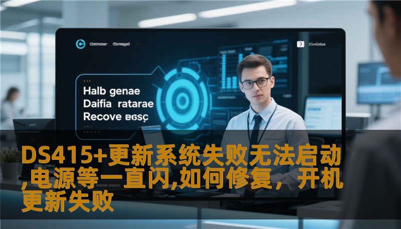 DS415+更新系统失败无法启动,电源等一直闪,如何修复，开机更新失败