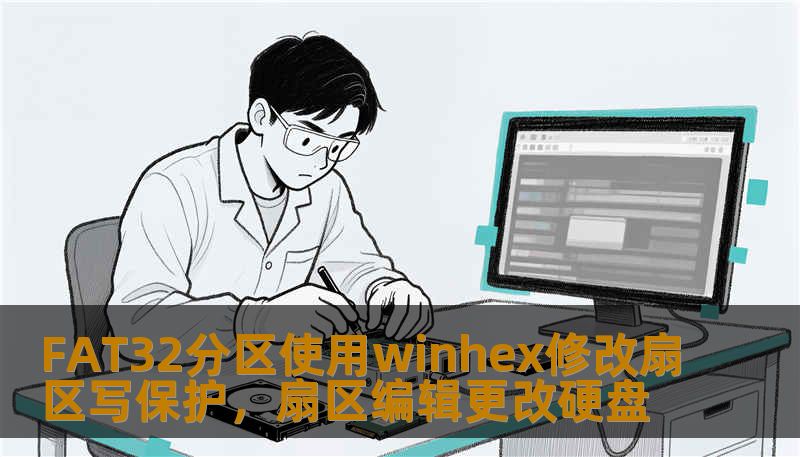 FAT32分区使用winhex修改扇区写保护，扇区编辑更改硬盘