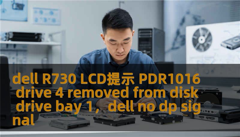 dell R730 LCD提示 PDR1016 drive 4 removed from disk drive bay 1，dell no dp signal