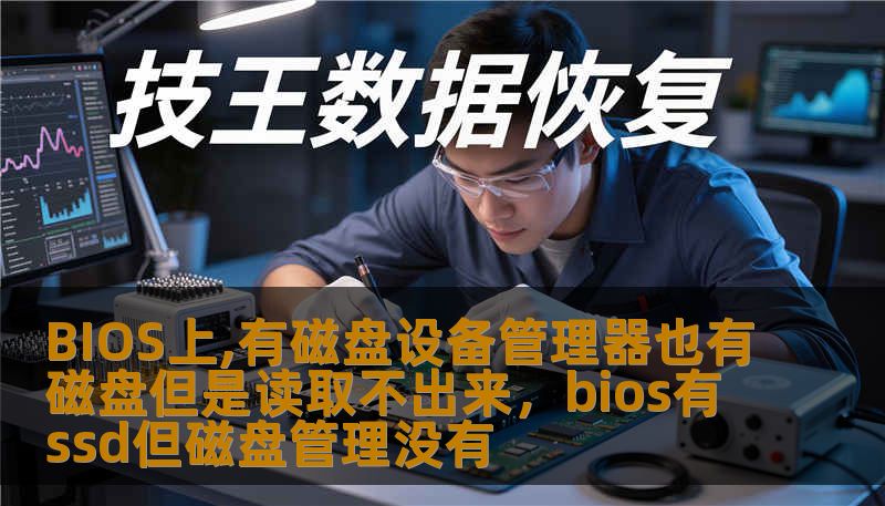 BIOS上,有磁盘设备管理器也有磁盘但是读取不出来，bios有ssd但磁盘管理没有