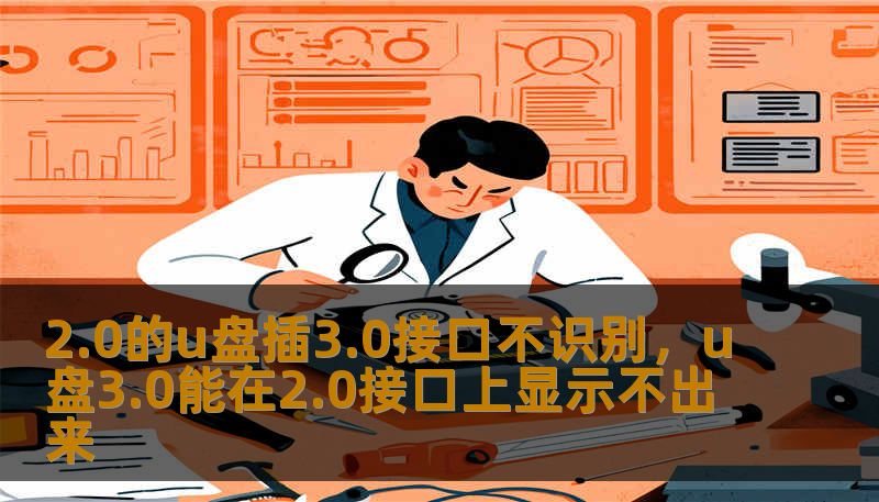 2.0的u盘插3.0接口不识别，u盘3.0能在2.0接口上显示不出来
