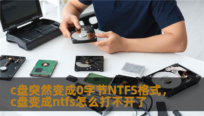 c盘突然变成0字节NTFS格式，c盘变成ntfs怎么打不开了