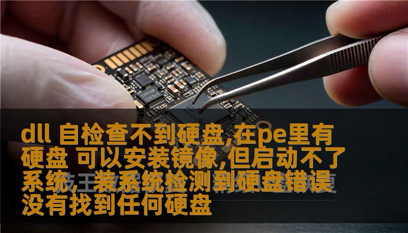 dll 自检查不到硬盘,在pe里有硬盘 可以安装镜像,但启动不了系统，装系统检测到硬盘错误没有找到任何硬盘