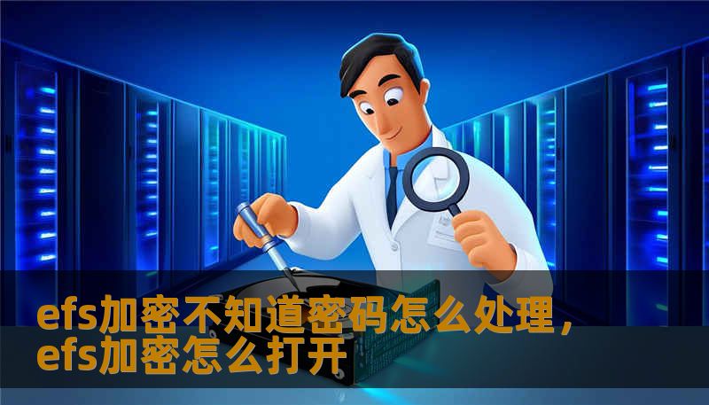 efs加密不知道密码怎么处理，efs加密怎么打开