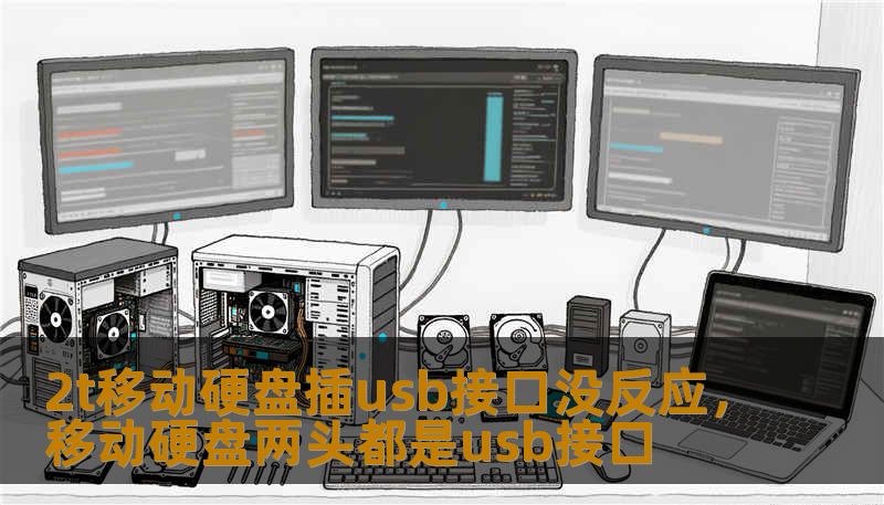 2t移动硬盘插usb接口没反应，移动硬盘两头都是usb接口