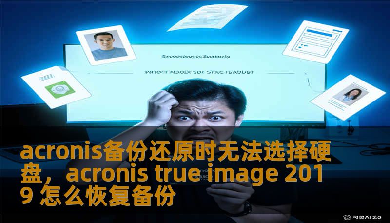 acronis备份还原时无法选择硬盘，acronis true image 2019 怎么恢复备份