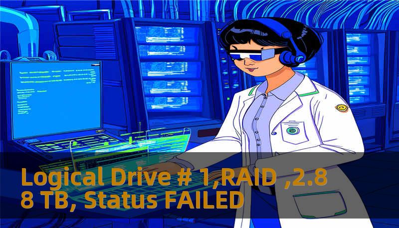 Logical Drive # 1,RAID ,2.88 TB, Status FAILED