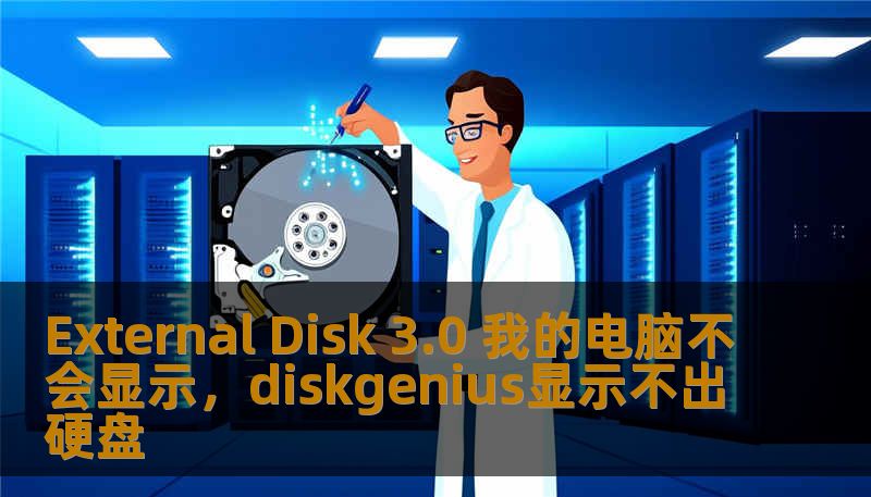 External Disk 3.0 我的电脑不会显示，diskgenius显示不出硬盘