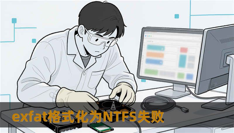 exfat格式化为NTFS失败