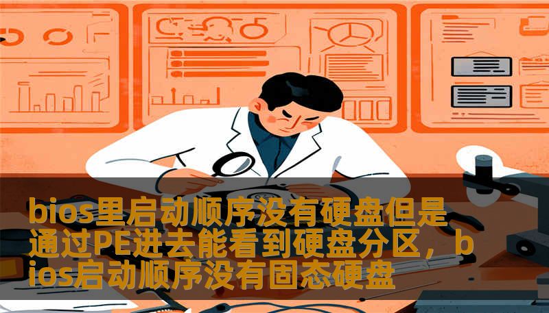 bios里启动顺序没有硬盘但是通过PE进去能看到硬盘分区，bios启动顺序没有固态硬盘