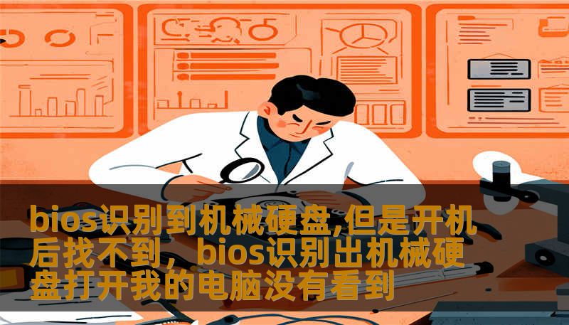 bios识别到机械硬盘,但是开机后找不到，bios识别出机械硬盘打开我的电脑没有看到