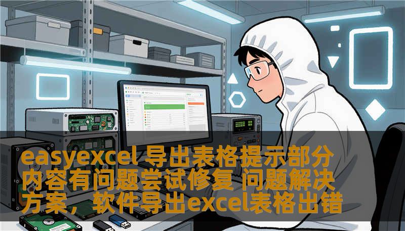 easyexcel 导出表格提示部分内容有问题尝试修复 问题解决方案，软件导出excel表格出错