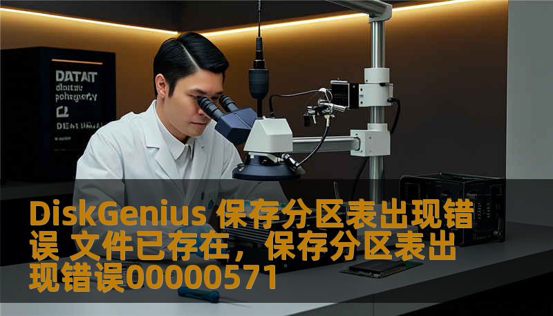 DiskGenius 保存分区表出现错误 文件已存在，保存分区表出现错误00000571