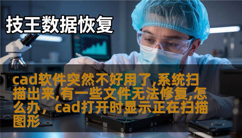 cad软件突然不好用了,系统扫描出来,有一些文件无法修复,怎么办，cad打开时显示正在扫描图形