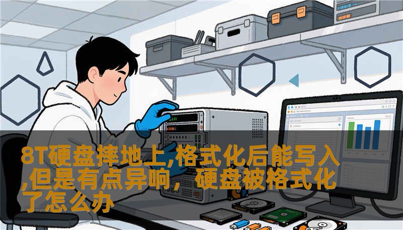 8T硬盘摔地上,格式化后能写入,但是有点异响，硬盘被格式化了怎么办