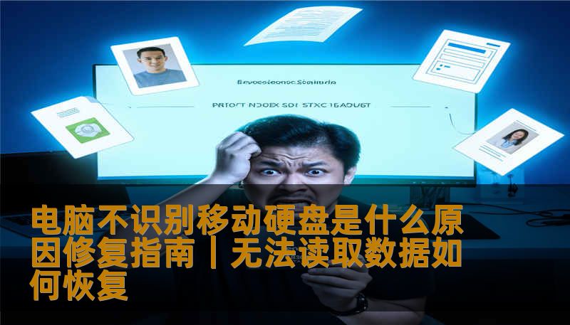 电脑不识别移动硬盘是什么原因修复指南｜无法读取数据如何恢复