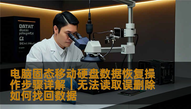 电脑固态移动硬盘数据恢复操作步骤详解｜无法读取误删除如何找回数据