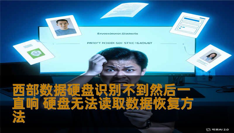 西部数据硬盘识别不到然后一直响 硬盘无法读取数据恢复方法