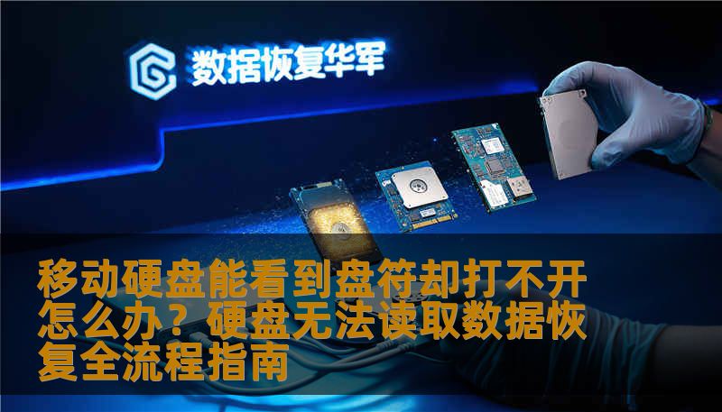 移动硬盘能看到盘符却打不开怎么办？硬盘无法读取数据恢复全流程指南