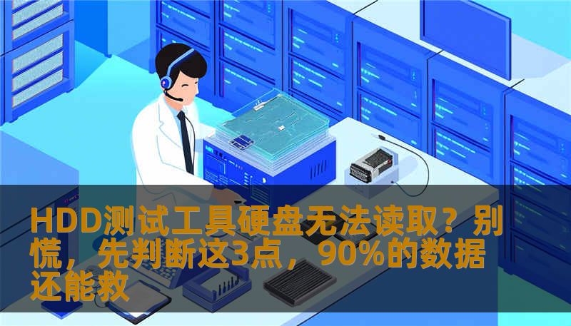 HDD测试工具硬盘无法读取？别慌，先判断这3点，90%的数据还能救
