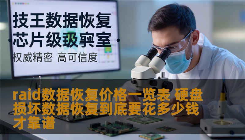 raid数据恢复价格一览表 硬盘损坏数据恢复到底要花多少钱才靠谱