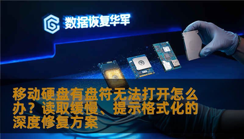 移动硬盘有盘符无法打开怎么办？读取缓慢、提示格式化的深度修复方案