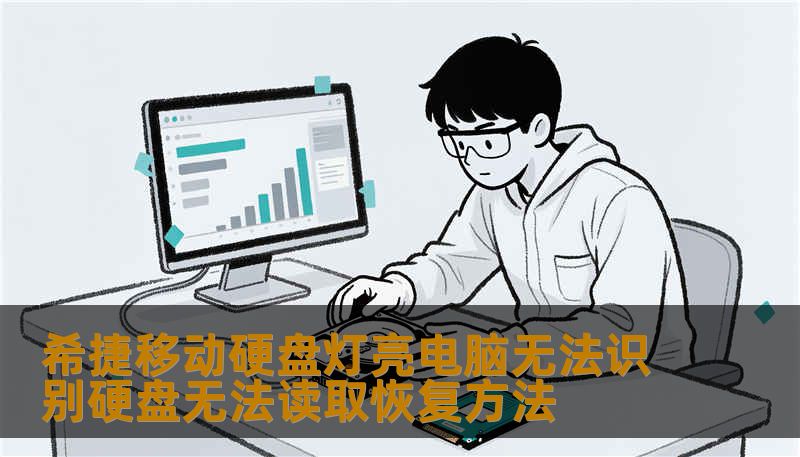 希捷移动硬盘灯亮电脑无法识别硬盘无法读取恢复方法