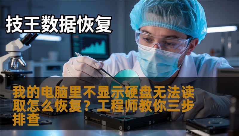 我的电脑里不显示硬盘无法读取怎么恢复？工程师教你三步排查