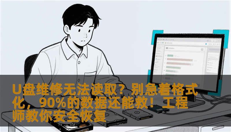 U盘维修无法读取？别急着格式化，90%的数据还能救！工程师教你安全恢复