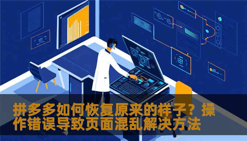 拼多多如何恢复原来的样子？操作错误导致页面混乱解决方法