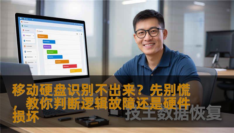移动硬盘识别不出来？先别慌，教你判断逻辑故障还是硬件损坏