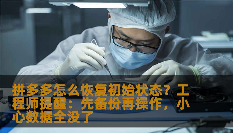 拼多多怎么恢复初始状态？工程师提醒：先备份再操作，小心数据全没了