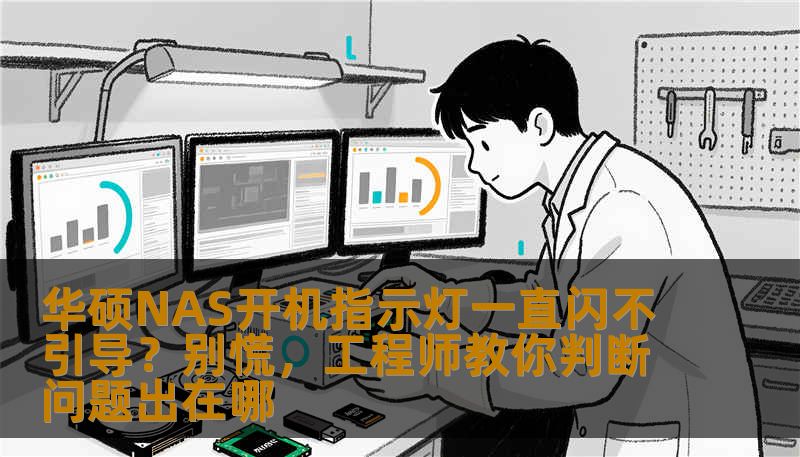 华硕NAS开机指示灯一直闪不引导？别慌，工程师教你判断问题出在哪