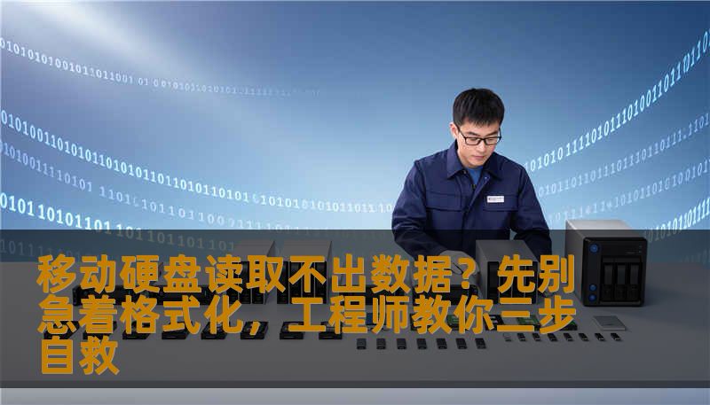 移动硬盘读取不出数据？先别急着格式化，工程师教你三步自救